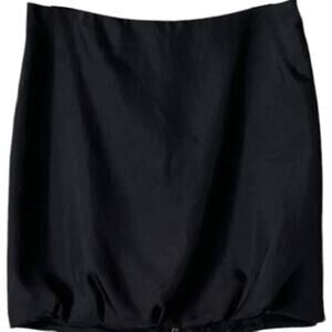 Alexander Mcqueen Black Mini Skirt, XS/US2/IT38